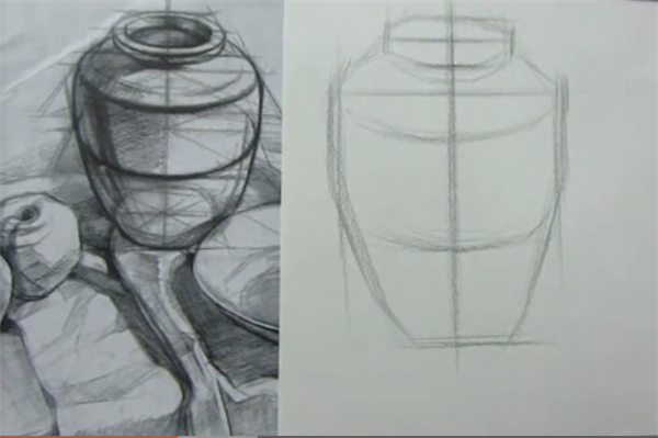 素描陶罐的画法步骤