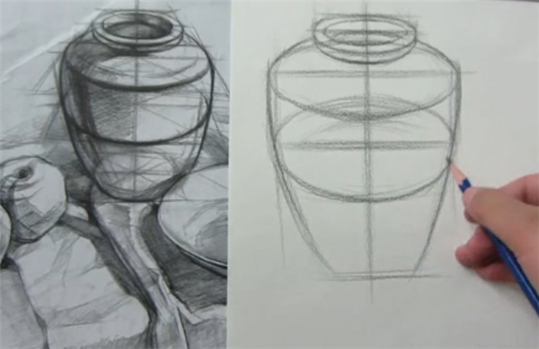 素描陶罐的画法步骤
