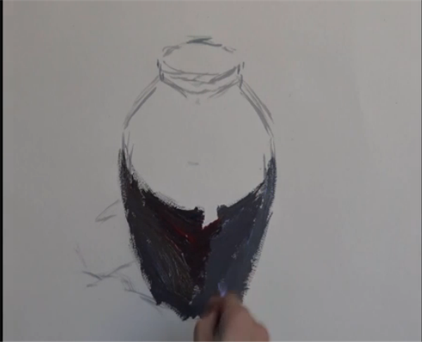 水粉画罐子画法步骤