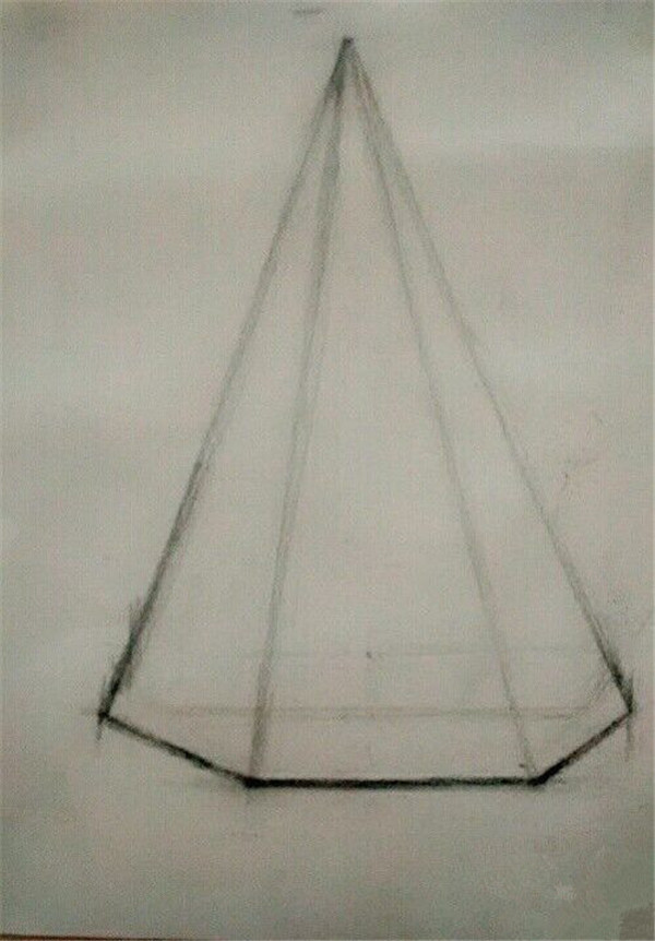三角锥素描教程图片