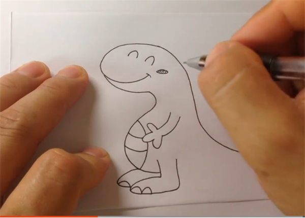 简笔画简单恐龙