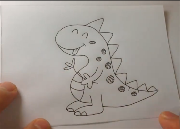 简笔画简单恐龙