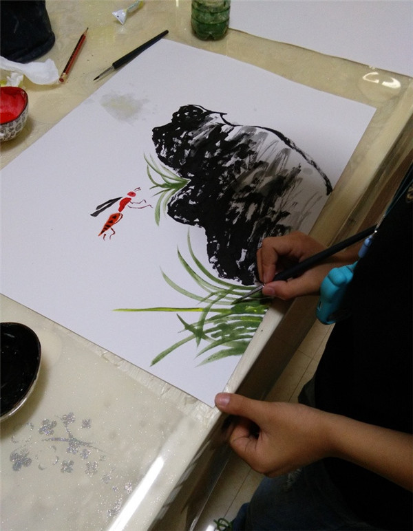 儿童国画蜻蜓的画法步骤