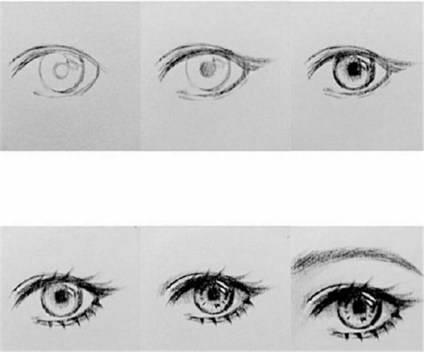 手绘漫画眼睛的画法