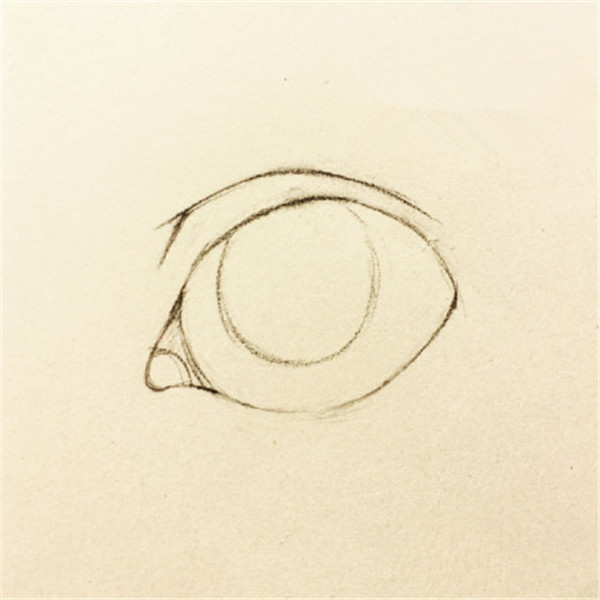 用钢笔画的眼睛