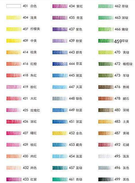 48色彩铅分别是哪些颜色?彩铅入门教程
