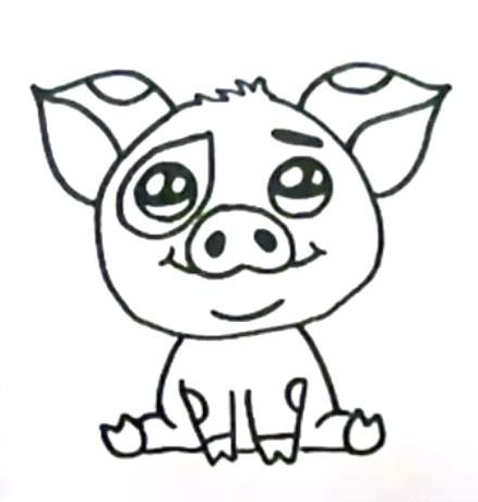 儿童画小猪怎么画?儿童画教程
