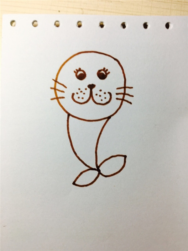 小海豹儿童画教程