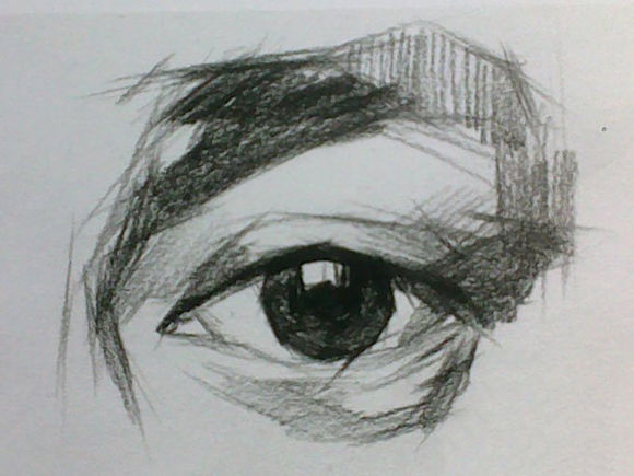 素描眼睛的画法:素描眼睛结构解析图文步骤