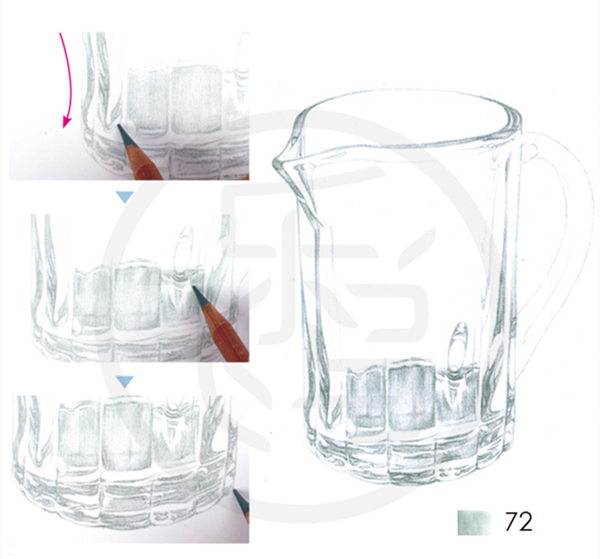 彩铅怎么画出透明质感?彩铅玻璃杯教程