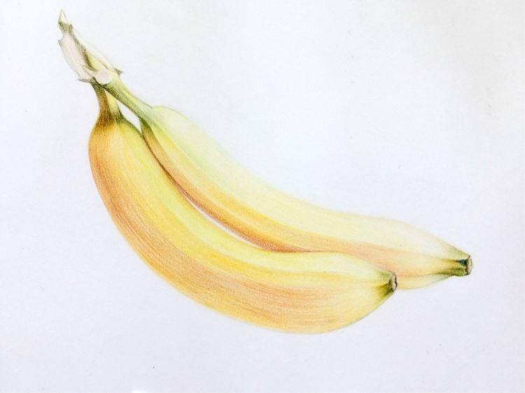 彩铅画入门：彩铅香蕉画教程