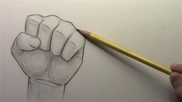 漫画教程：简单的漫画人物男生女生手掌怎么画?