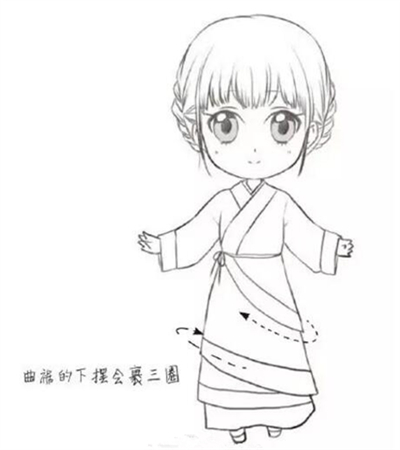 漫画汉服怎么画?汉服漫画绘画教程