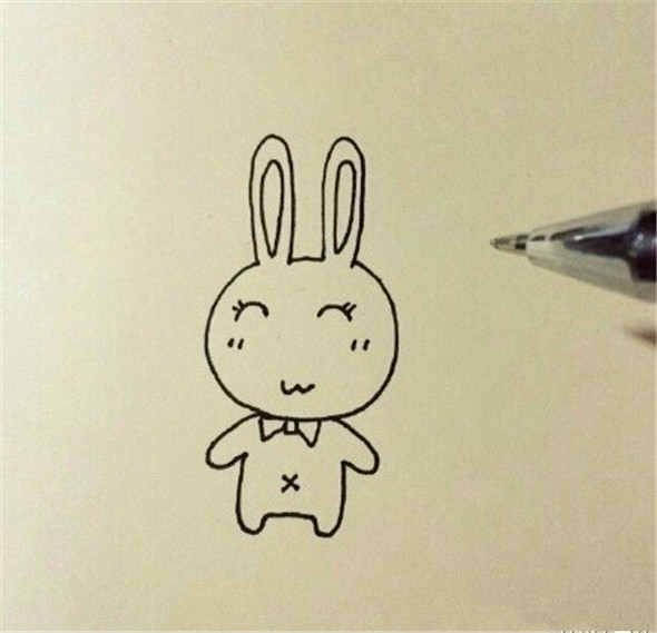 儿童画教程：简单又可爱的小兔子怎么画?