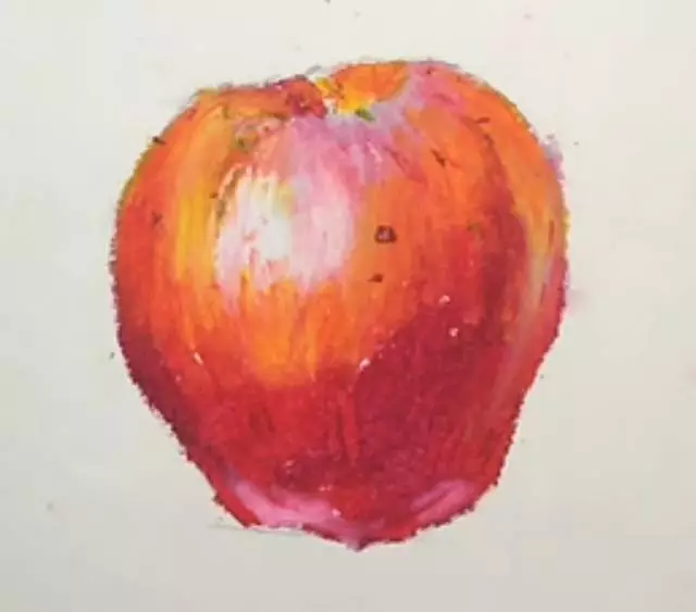 儿童油画棒画基础教程：油画棒画苹果