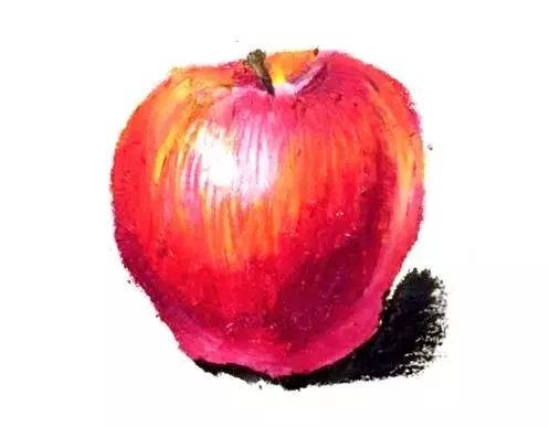 儿童油画棒画基础教程：油画棒画苹果