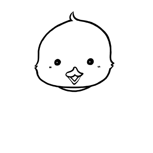 动物简笔画：简笔画小鸡的画法