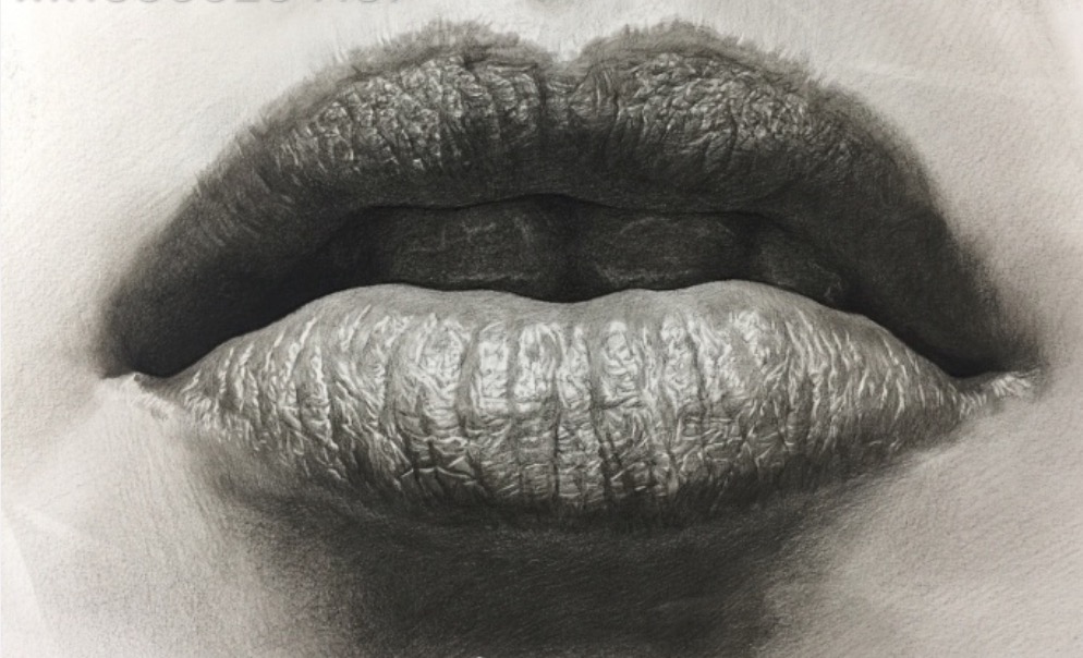 素描嘴唇的画法步骤图