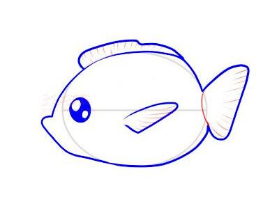 简笔画教程：画鱼的简笔画步骤
