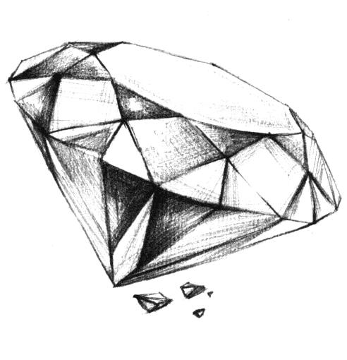 素描入门：素描钻石的画法