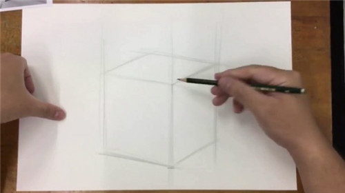 几何体素描入门教程：素描正方体
