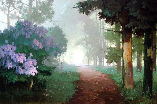 俄罗斯画家维克托·贝科夫风景油画作品欣赏