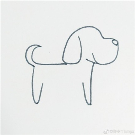 简笔画斑点狗怎么画?斑点狗的画法