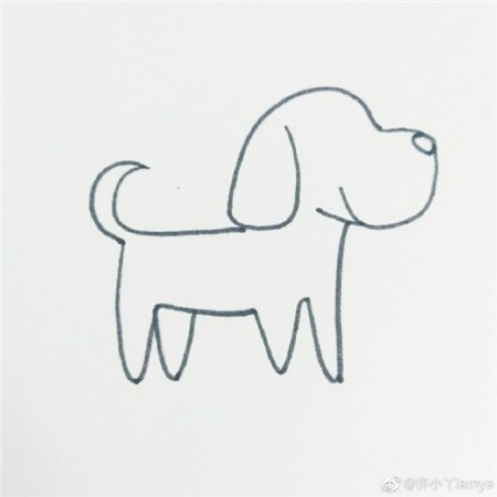 简笔画斑点狗怎么画?斑点狗的画法