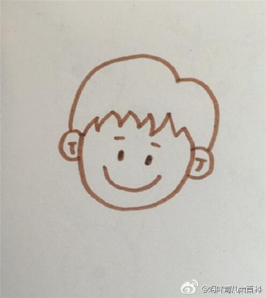 儿童画教程：画一个小男孩儿