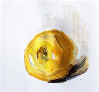水粉画教程：黄苹果水粉画手绘步骤