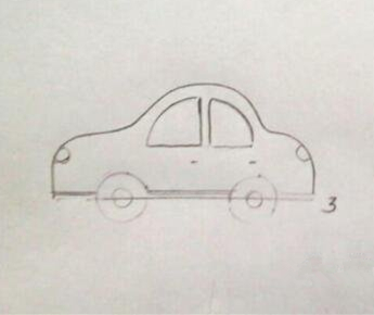 儿童画小汽车的画法