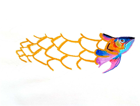 儿童画鱼怎么画?儿童画鱼的画法