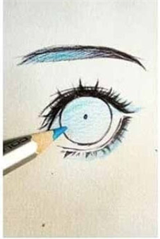 漫画女生眼睛的画法教程