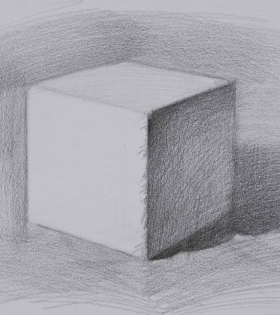 素描石膏像正方体怎么画?素描石膏像正方体的绘画步骤