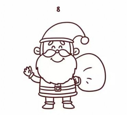 简单的圣诞老人怎么画?圣诞老人简笔画教程
