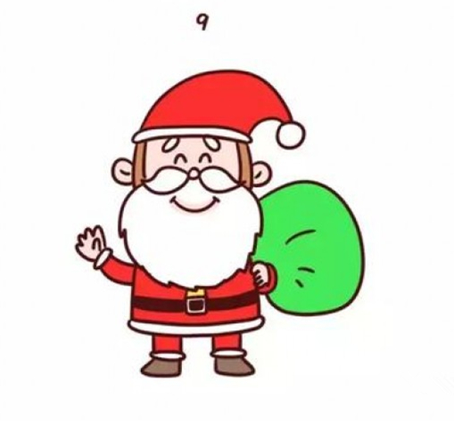 简单的圣诞老人怎么画?圣诞老人简笔画教程