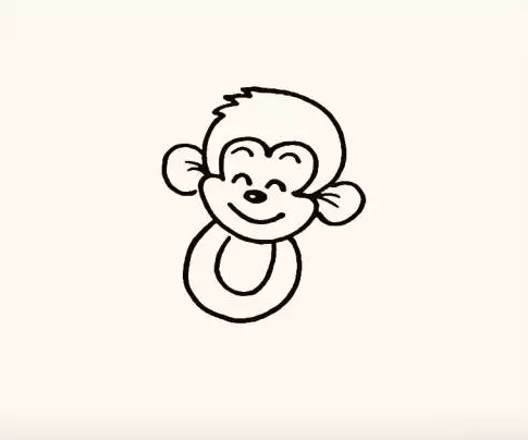 儿童画猴子的画法