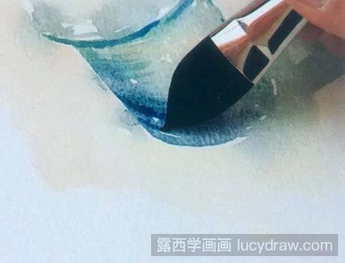 水彩怎么画透明玻璃?