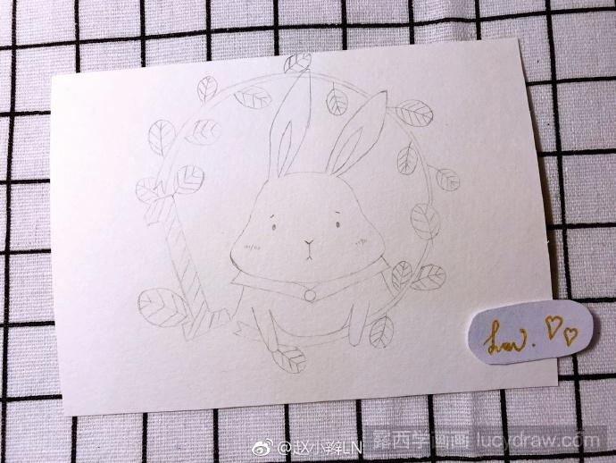 儿童画兔子的画法