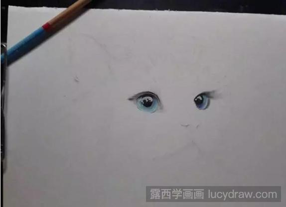 彩铅画布偶猫教程