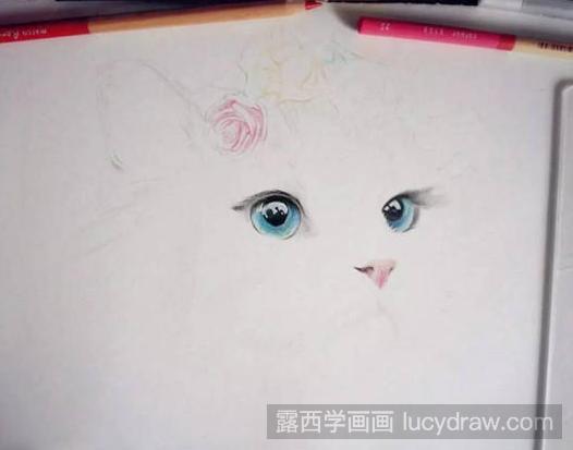 彩铅画布偶猫教程