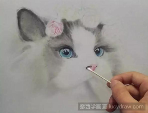 彩铅画布偶猫教程