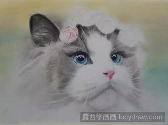 彩铅画布偶猫教程