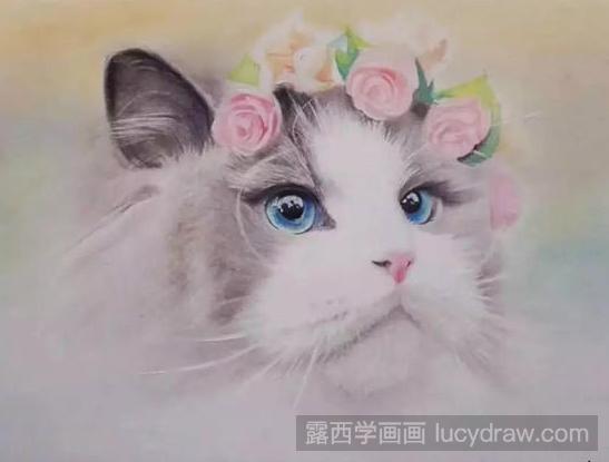 彩铅画布偶猫教程