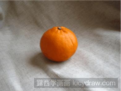 水粉静物教程：水粉橘子的画法