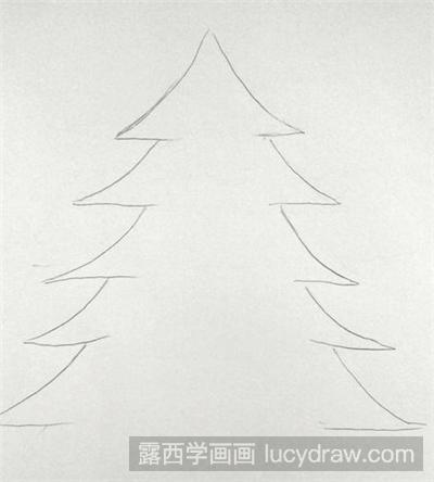 圣诞树的画法教程