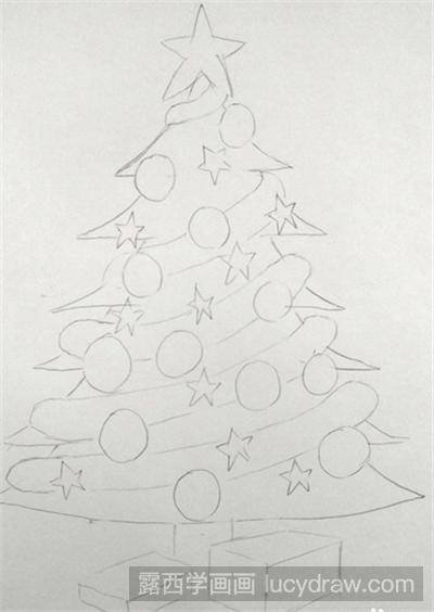 圣诞树的画法教程