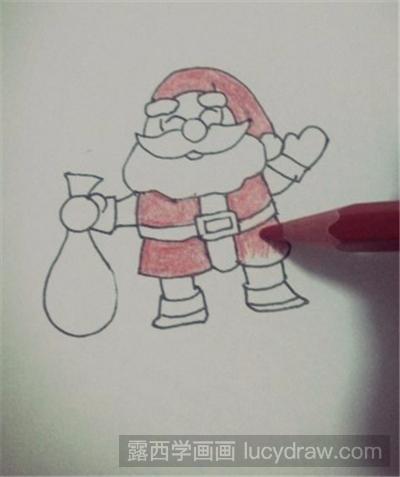 慈祥的圣诞老人怎么画
