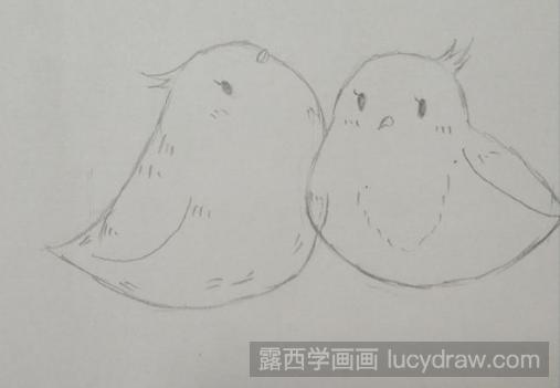 彩色的小鸟简笔画教程