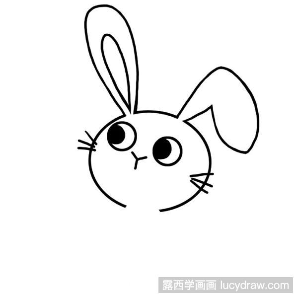 可爱的小兔子简笔画教程